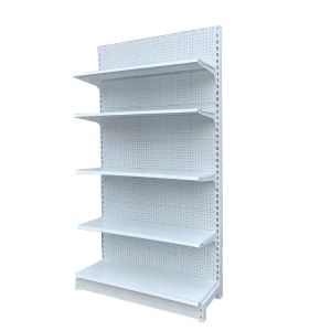 Buy cheap Factory Customized Color Size Logo white single/double side supermarket shelf mesh shelf gride shelf from wholesalers