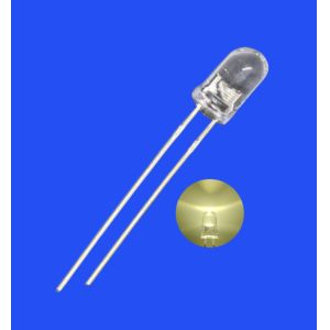 Buy cheap 5mm 6.8Hz 1/6 Duty Cycle Warm White Color 3500K 1500mcd Round Clear Lens Strobe Flashing LED Diode from wholesalers