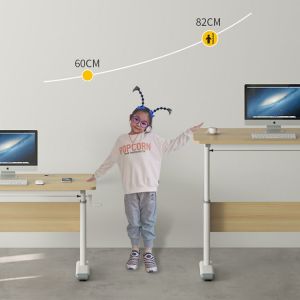 Buy cheap SPCC Steel Frame Ergonomic Manual Stand Up Desk Height Adjustable for Gaming and Work from wholesalers