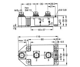 Buy cheap MCC220-04io8 Thyristor Modules Thyristor/Diode Modules  IXYS IGBT Power Module from wholesalers