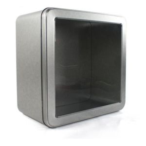 Buy cheap Plain Wholesale Square Tin with Window from wholesalers