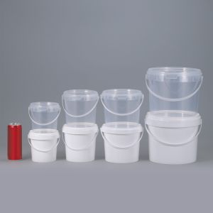 Buy cheap Water 900ml 1L 2L ISO9001SGS Clear Plastic Bucket With Lid for Nuts Yogurt Candy Jam from wholesalers