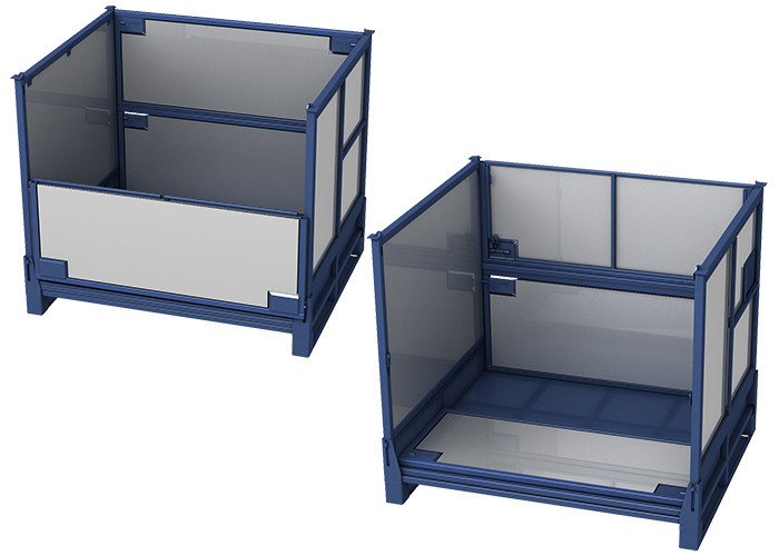 Buy cheap Collapsible Plastic Pallet Box Stackable Stillage With PP Linings product
