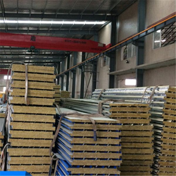 Quality 960mm fireproof rock wool sandwich panel construction materials in maldives for sale