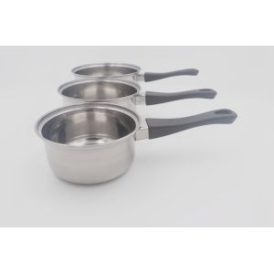Buy cheap 3pcs Korean style stainless steel milk pan multi function pot with cover from wholesalers