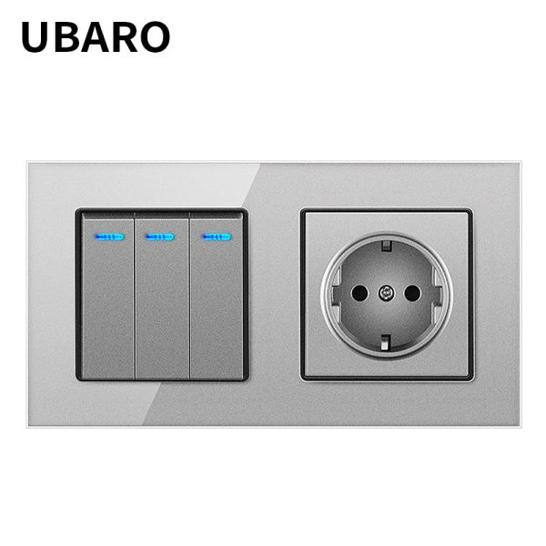 Quality LED Lights Switch Socket Combination Round Mounting Box Light Bulb Socket With Switch for sale