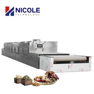 SUS 304 Drying Tunnel Machine Chinese Herb Microwave Sterilizer Equipment
