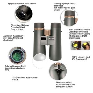 Buy cheap Water Resistant Nature DX Marine Telescope ED Binoculars 10x50 from wholesalers