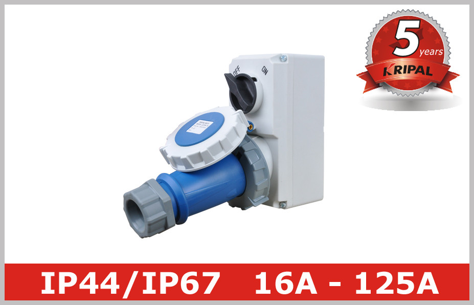 Buy cheap Three phase IP67 Interlocked Switch Socket Industrial Receptacles from wholesalers