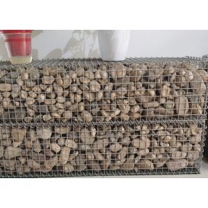 Square Hole Welded Gabion Baskets Galvanized Steel Wire 2x1x1