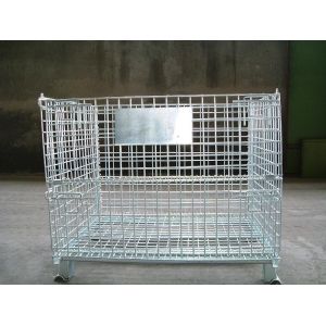 Buy cheap Galvanized Movable Metal Wire Cages , Wire Mesh Storage Container product