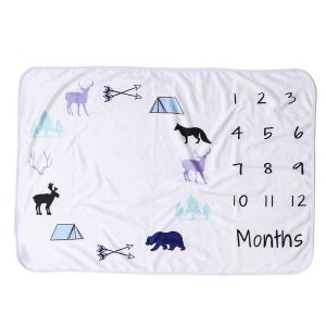 Buy cheap 250 GSM Baby Monthly Milestone Blanket Fade less Machine Washable from wholesalers
