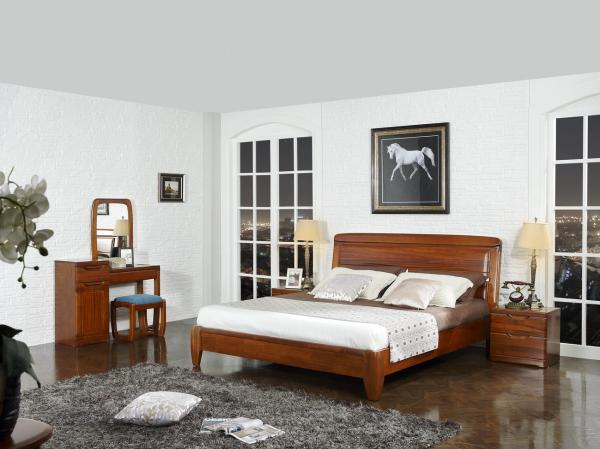 Buy cheap New design Nanmu Solid wood Bedroom furniture set By ISO9001 and FSC china good factory to sell high end quality from wholesalers