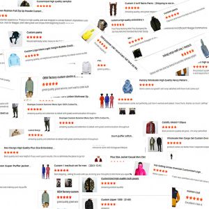 Customization Winter Full Zip Down Jacket Plus Size Bubble Jacket Anti Wrinkle