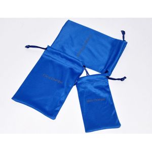 Buy cheap Silkscreen Small Microfiber Sunglasses Bag , TUV Drawstring Glasses Pouch from wholesalers