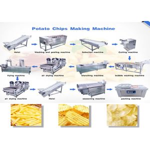 Semi Automatic Potato Chips Making Machine / Fresh Potato Chips Machine