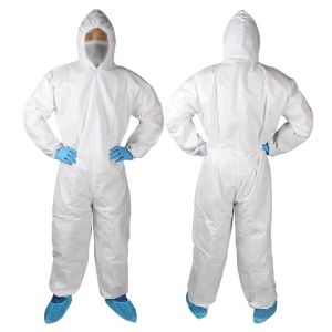 Buy cheap White Plastic Safety All In One Ppe Protective Medical Suit from wholesalers
