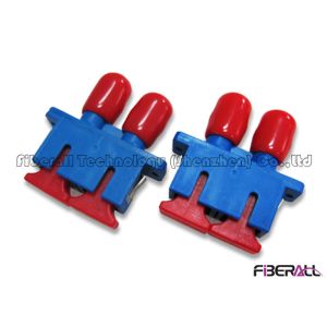 Durable Plastic Hybrid Fiber Optic Adapter For SC To FC Conversion With Flange