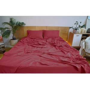 XINPAI Microfiber Three Lines Embroidery Massage Bedding Sheet Set for Flat Bed