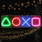 Buy cheap Decorative PS4 Game Neon Sign Colorful Lights 3D Art Illuminate Surrounding Space from wholesalers