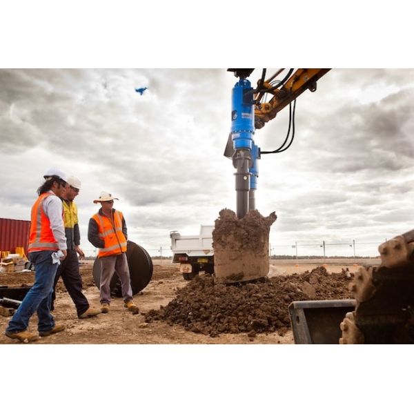 Buy cheap Excavator Hydraulic Earth Auger Drill Attachment Earth Auger from wholesalers