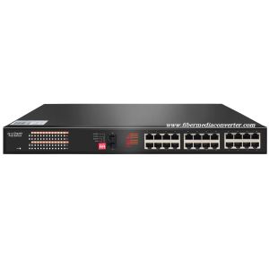 Buy cheap 24 x 10/100/1000Base-TX to 2 x Gigabit SFP Fiber Switch With PoE Optional from wholesalers