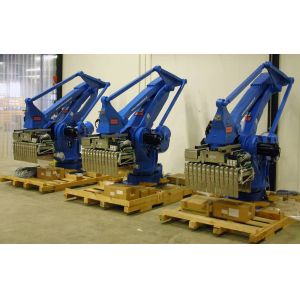 Buy cheap Mixed Automatic Palletizing Robot System Case Packer Palletizer Depalletizer from wholesalers