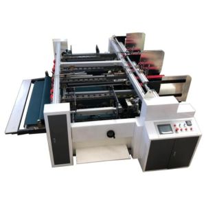 Buy cheap High Speed PLC Box Folding And Gluing Machine Double Piece Semi Automatic from wholesalers