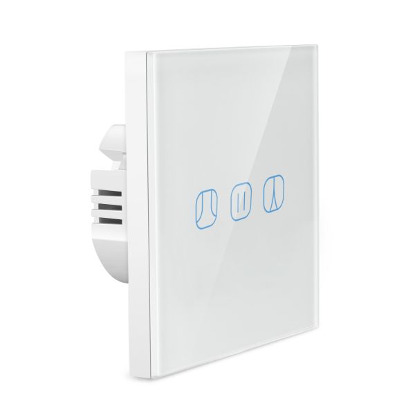 Buy cheap Tempered Glass Panel 10A 2.4GHz WiFi Smart Curtain Switch from wholesalers