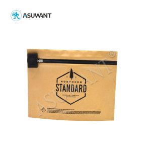 Buy cheap China Supplier Stand Up Mylar Biodegradable Child Proof Zipper Locking Medication Kraft Paper Bag For Cookies from wholesalers