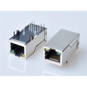 Buy cheap RJ45 Modular Jack Connector, Through Hole Type, Transformer, with LED,Side Entry, 10/100 Mbps from wholesalers