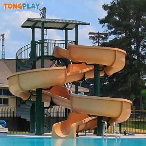 Buy cheap High Quality Wholesale Outdoor Amusement Park Rides Fiber Glass Open Spiral Water Slide from wholesalers