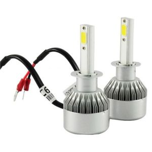 Buy cheap C6 H1 12v / 24v 6500k Car LED Headlights With Aluminum Area Integrated Heatsink from wholesalers