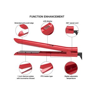 Buy cheap 45W Ceramic Flat Iron Hair Straightener 3D Floating Titanium Plates from wholesalers