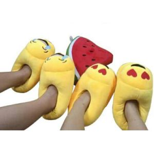 Buy cheap emoji slippers plush slipper cheap slipper with good quality Emoji Emoticon slipper from wholesalers