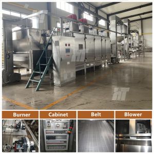 Industrial Small Peanut Roaster Machine Continuous Peanut Baking Machine Gas