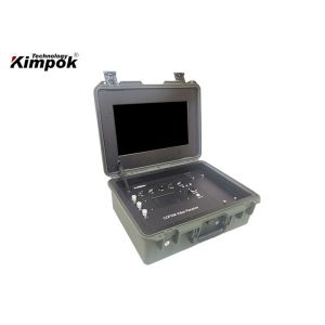 Tactical Wireless COFDM Video Receiver with 17 inch LCD Screen Ground Control