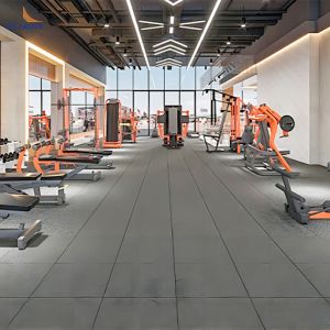 Buy cheap Interlocking Eco Friendly Fire Resistance Rubber Flooring Mat For Commercial Spaces from wholesalers