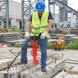 Buy cheap Vibration Attenuation Handheld Hydraulic Breaker Impact Frequency 1500-2400rbm from wholesalers