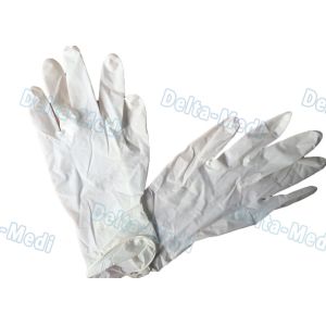 Buy cheap Natural Rubber Disposable Surgical Gloves Latex Examination 18g - 24g product