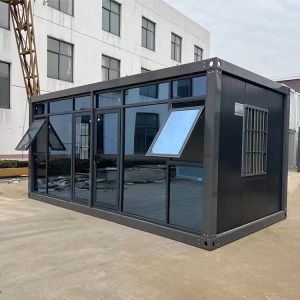 Buy cheap Flexible Folding Container House With Rock Wool Sandwich Panel And Bending Steel Plate Wall Panel from wholesalers