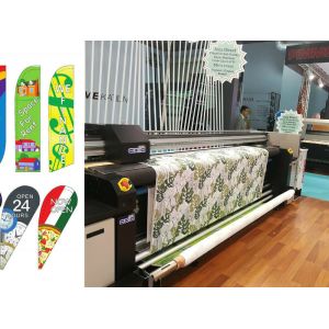 Sublimation Flag Digital Textile Printing Machine 1800dpi