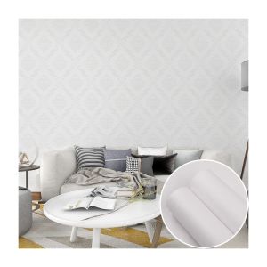 Buy cheap Customizable Grey Embossed Wallpaper 3D Embossed Peel And Stick Wallpaper from wholesalers
