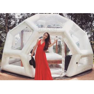 Buy cheap Transparent Soccer Shape 4m Inflatable Jungle Bubble Tent from wholesalers