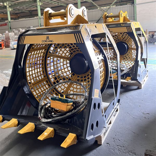 Rotating Screening Bucket Excavator Attachment Excavator Rotating Screening