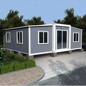 Double Wing Steel Structure Fireproof Container House 2 Bedroom Expandable