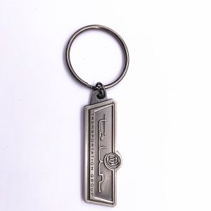 Silver Antique Brass Key Ring , Soft Enamel Personalized Souvenir Keychains