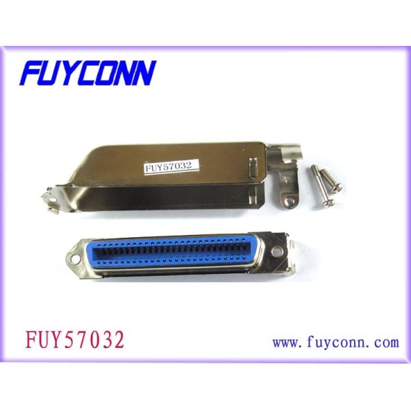 Buy cheap Champ 50 Pin DDK Female Receptacle Centronic Solder 90°Cable Outlet Connector with Matel Hood from wholesalers