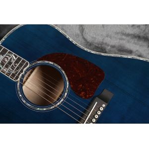 Buy cheap Custom Gibson Style Solid Adirondack Spruce Top Solid Tiger Maple Back Side J-45 Acoustic Guitar in Blue from wholesalers