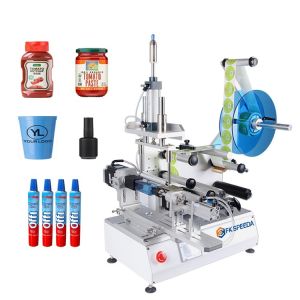 Buy cheap CE Labeling Speed Semi-Automatic Glass Jar Sticker Machine for Square Plastic Bottles from wholesalers